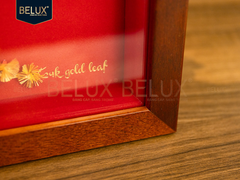 Tranh Chữ Thọ Dát Vàng 24k 25x20cm